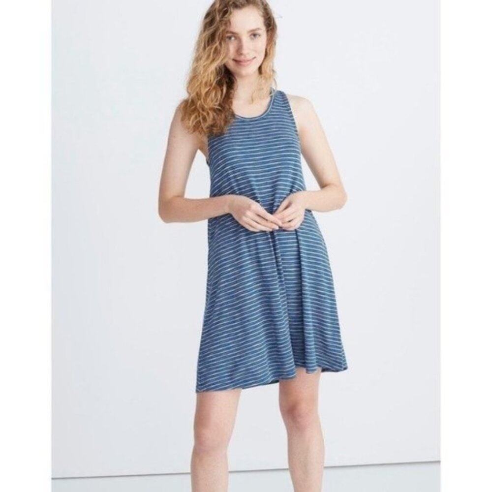 Madewell Highpoint Dress in Fairbury Stripe size Small